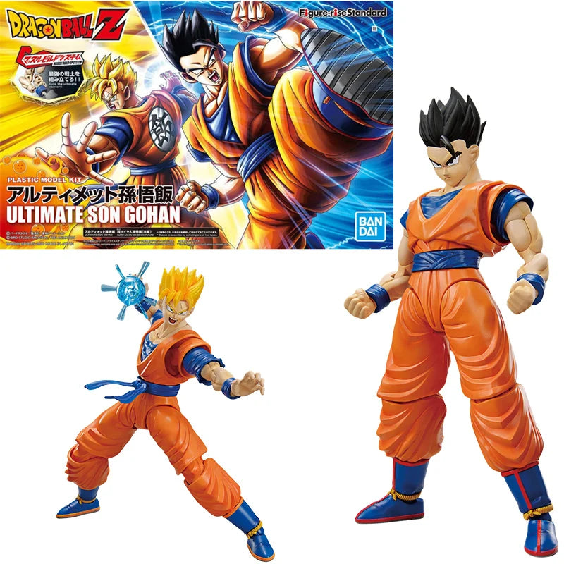 Bandai Genuine FRS Dragon Ball Son Goku Son Gohan Vegeta Frieza Super Saiyan Anime Action Figure Assembly Model Toys Gift Kids
