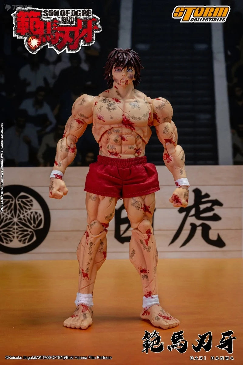 【In Stock】Storm Collectibles Hanma Baki Super-movable Model Injured BAKI Boy 1/12 Model Collect Limited Version of The Venue