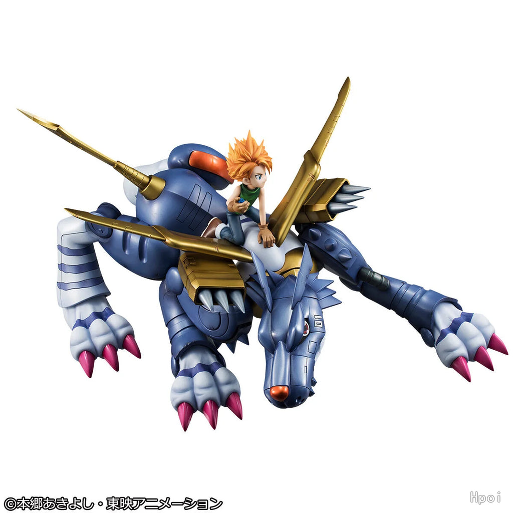 【UA】 MegaHouse Precious G.E.M. Digimon Steel Garuru and Yamato Ishida Figures Models Toys Gifts
