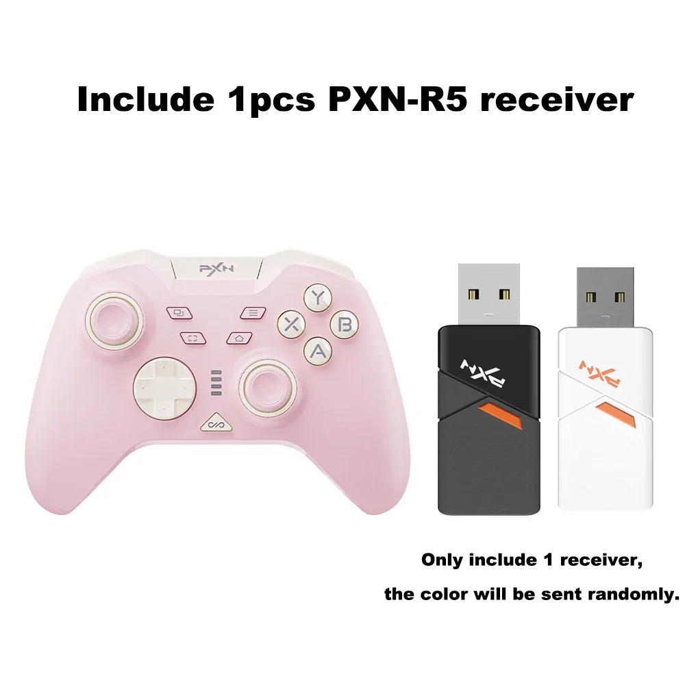 PXN P5 Bluetooth Gamepad 1000Hz Hall Trigger Rocker Tri-Mode Long Battery Life Ergonomics Flagship For Switch PC Android IOS