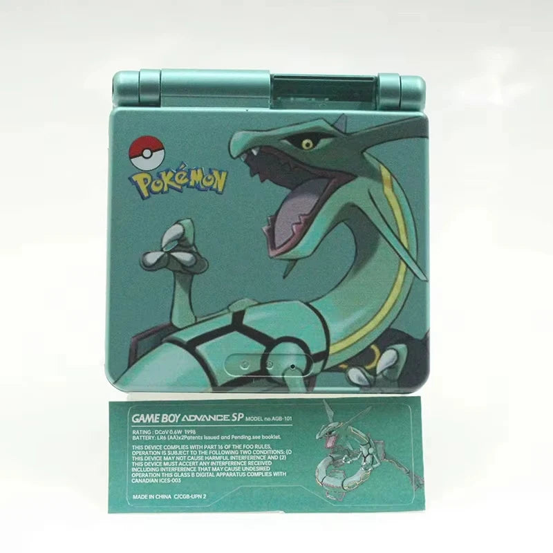 GBA SP Packaging and Shell Set Rayquaza Limited Edition case with Packaging Box Compatible with ipS screen