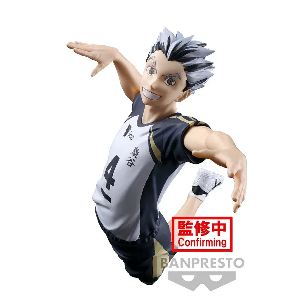 Original Bandai Posing Figure Haikyuu!! Kotaro Bokuto Akaashi Keiji Collection Ornaments Figure Toys Birthday Gift