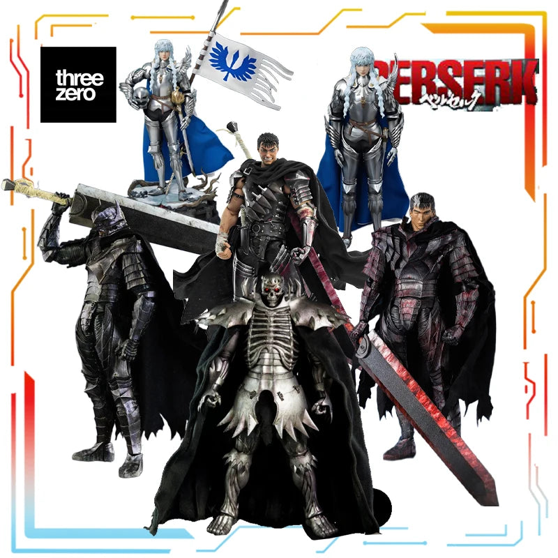THREEZERO Original 1/6 Finished Product Movable Exquisite Doll Series Berserk Anime Toy Collectible Model Festival Gift for Boys