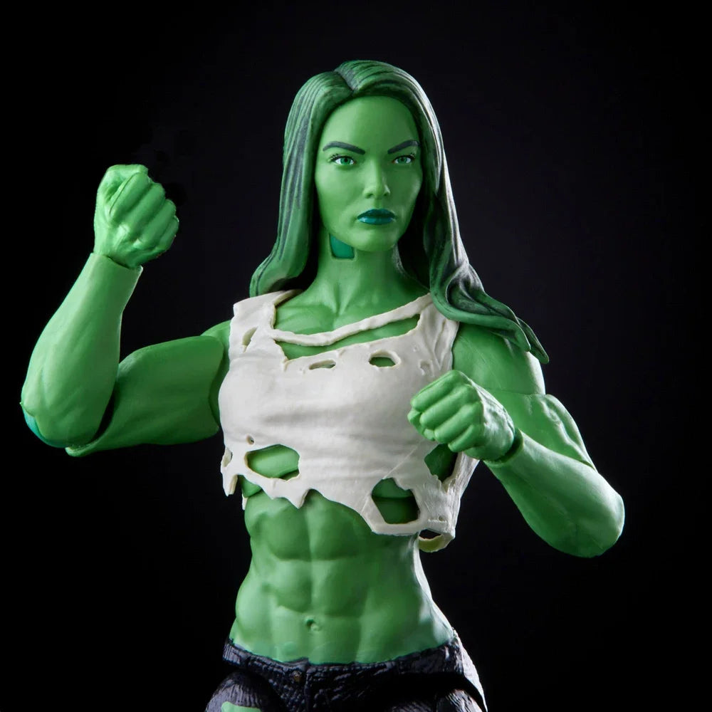 Marvel Legends Exclusive She Hulk Hulkettes Angry & Normal Head Version No Extra Open Hands 6" Loose Action Figure