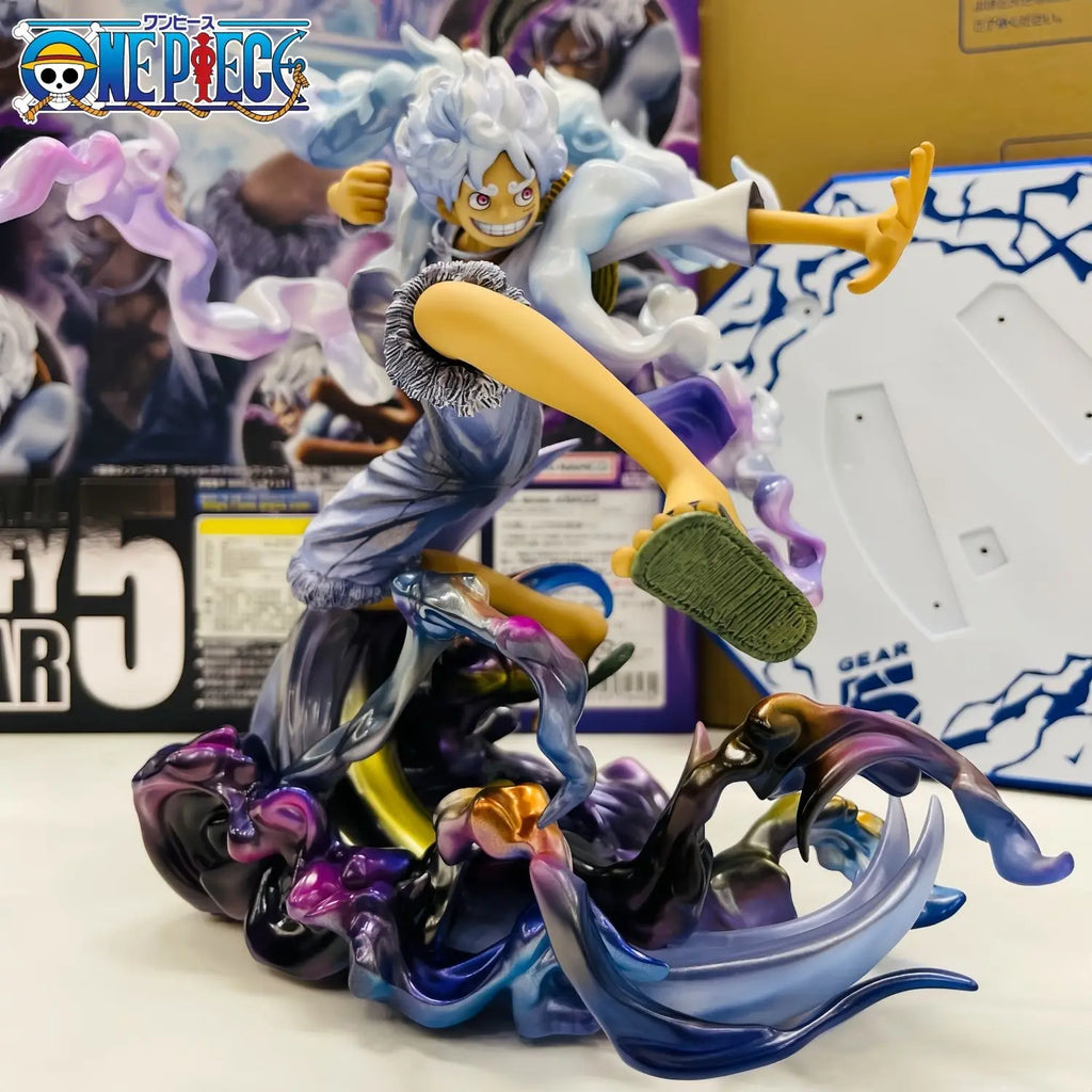 22 см One Piece Monkey D Luffy Аниме Фигурка GK Gear Fifth Nika Sun God Манга Статуя PVC Екшън Фигурка Колекция Модел Играчка Подарък