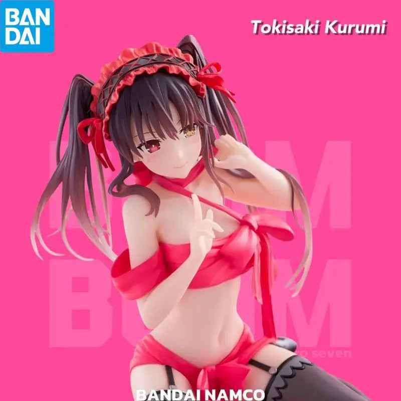 Genuine BANDAI NAMCO DATE A LIVE Happy Birthday Present Tokisaki Kurumi PVC Figure in stock Collector Figurine Toys Model gift