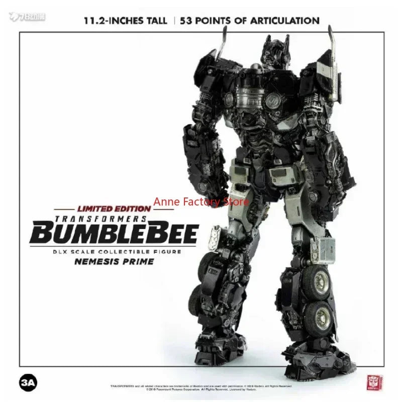 In Stock New Original Threezero 3A DLX Transformation Nemesis Prime Limited Edition 11.2inches/28.5cm  Action Figure Toy
