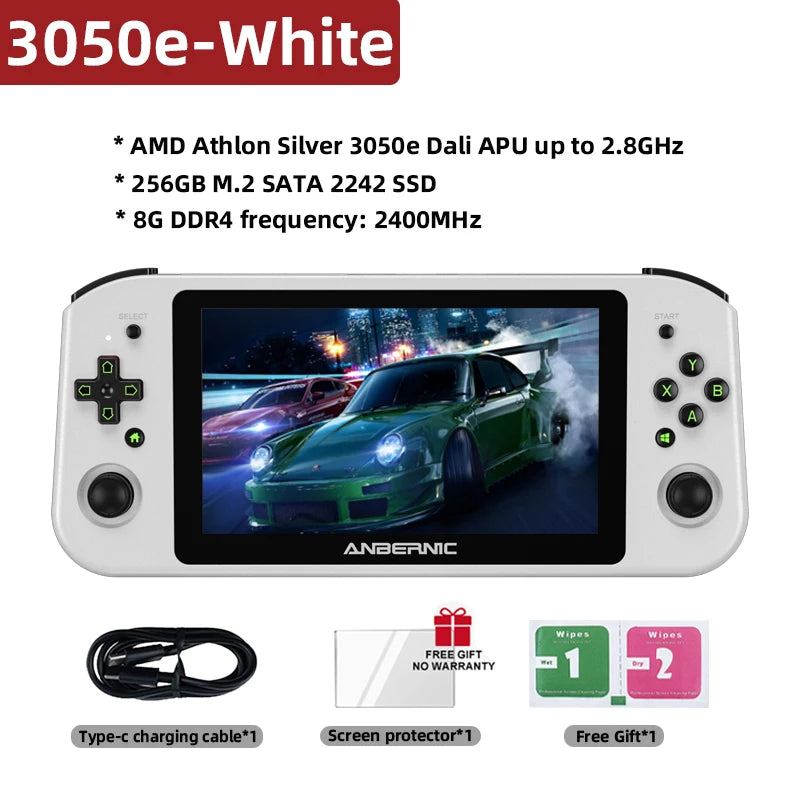 ANBERNIC Win600 PC Games Handheld AMD 3020e/3050e 5.94 Inch IPS Screen Office Video Game Console Windows 10 WiFi5  Pocket Laptop
