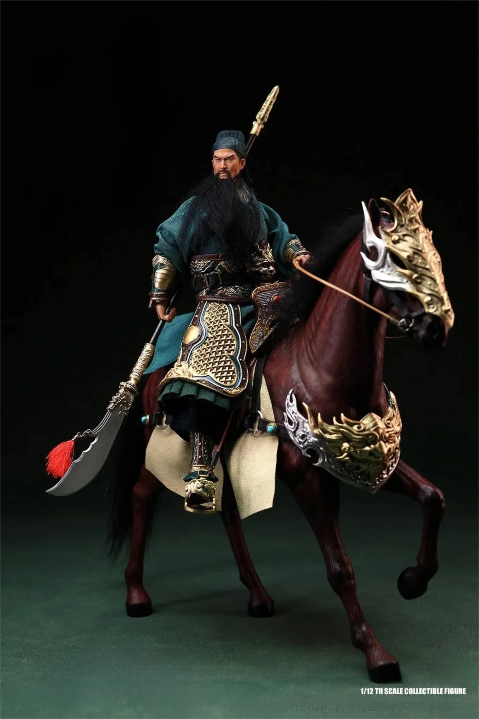 1/12 Scale Collectible General Wuhu Guan Yu Action Figure Male 6 Inch Three Kingdoms Palm Series Model Toy 303TOYS NO.SG001B