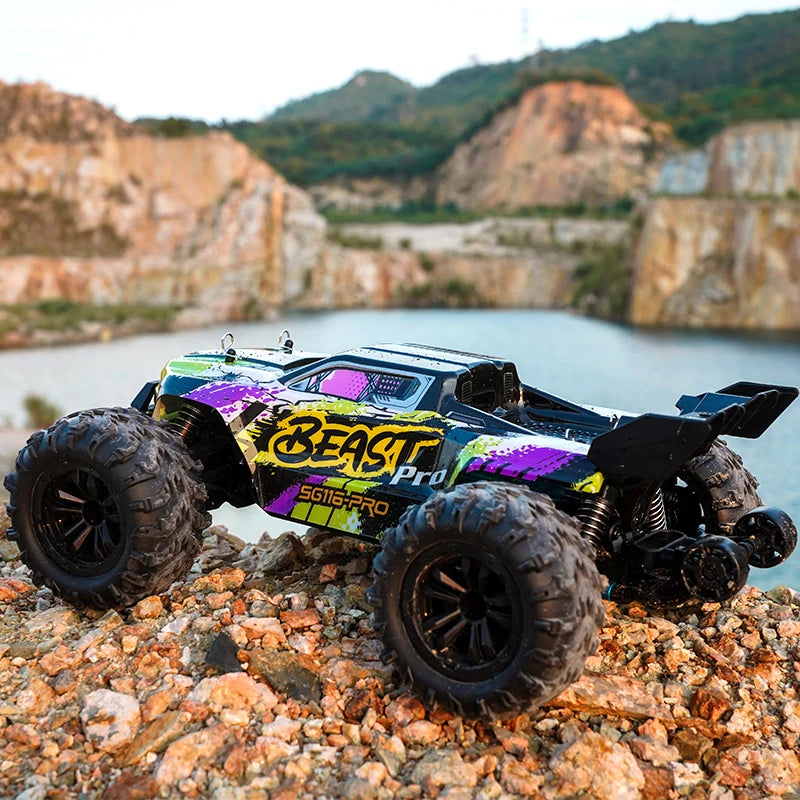 SG116MAX 80KM/H Високоскоростна RC кола Безчеткова 4WD Офроуд Дрифт Кола с дистанционно управление 1:16 Професионални състезателни коли SG116PRO 40KM/H