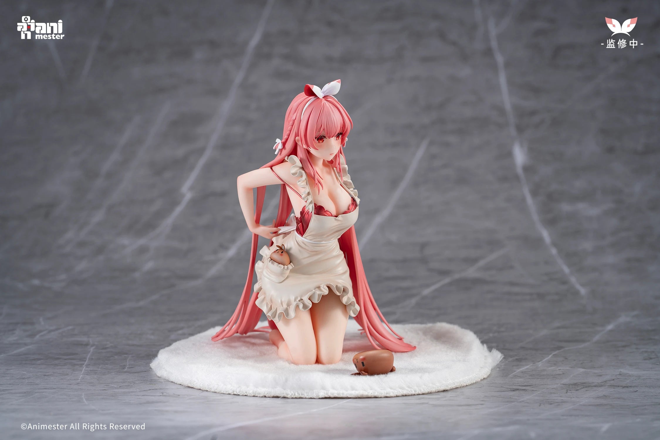 In Stock AniMester White Rabbit Rosu -Apron Ver. 1/7 Desktop Cute Doll Anime Action Figure Toy Gift Model Collection