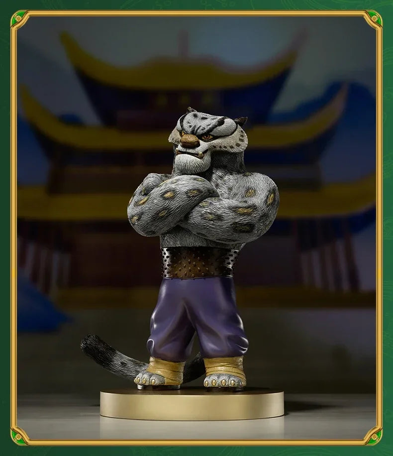 Copper Craft Chinese Cartoon Film KungFuPanda Animal Figurines Tai Lung Sculptures Statue Ornament Desktop Decor Art Collection