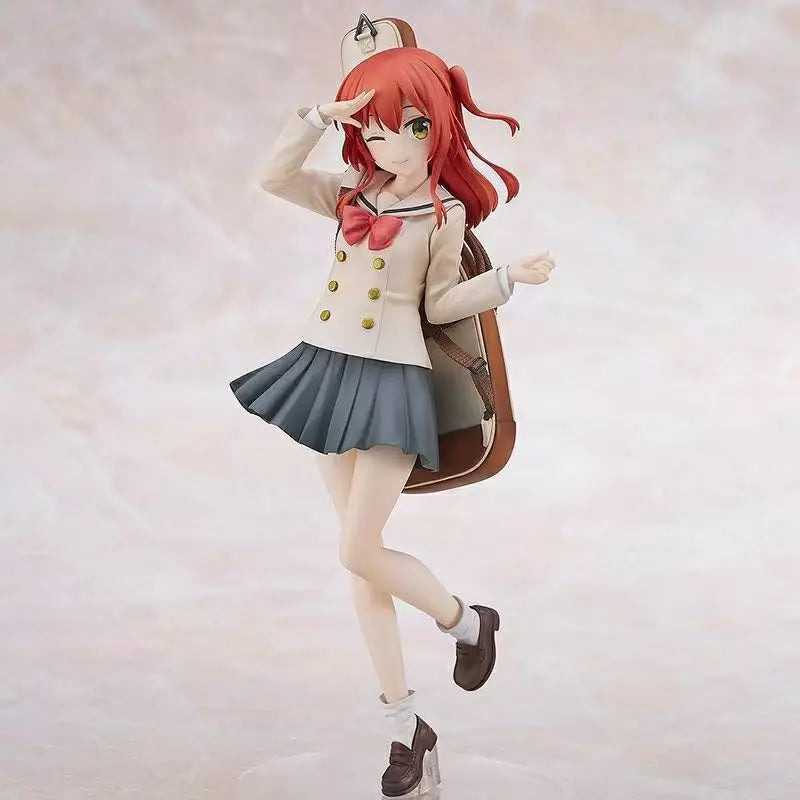 Collection Anime Figures Kita Ikuyo College Uniform Figure Guitar Girl JK Dress Model Doll Action Figure Toys for Kids Christma
