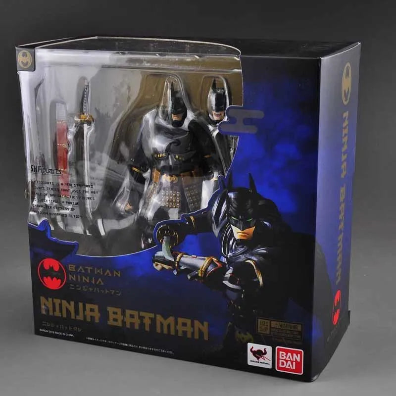Bandai Original MODEL KIT SHF Ninja Batman THE JOKER& Batman Action Figure Model Toys Gifts For boys Collectible Foam box sends