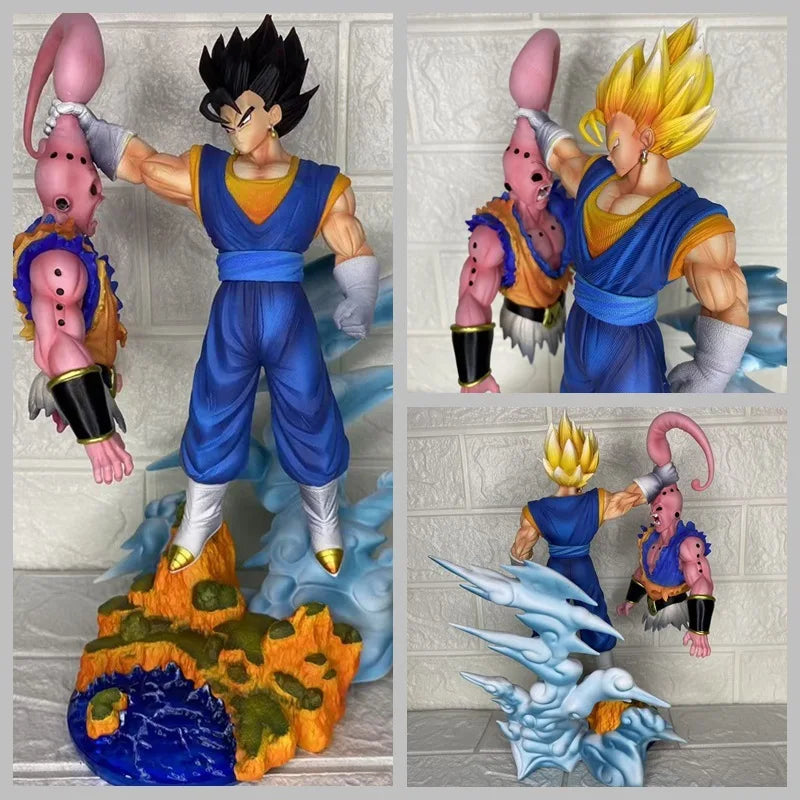 New 32cm Cs Vegetto Vs Buu Model Dragon Ball Action Figure Super Saiyan Pvc Statue Doll Collection Desktop Ornament Toys Gifts