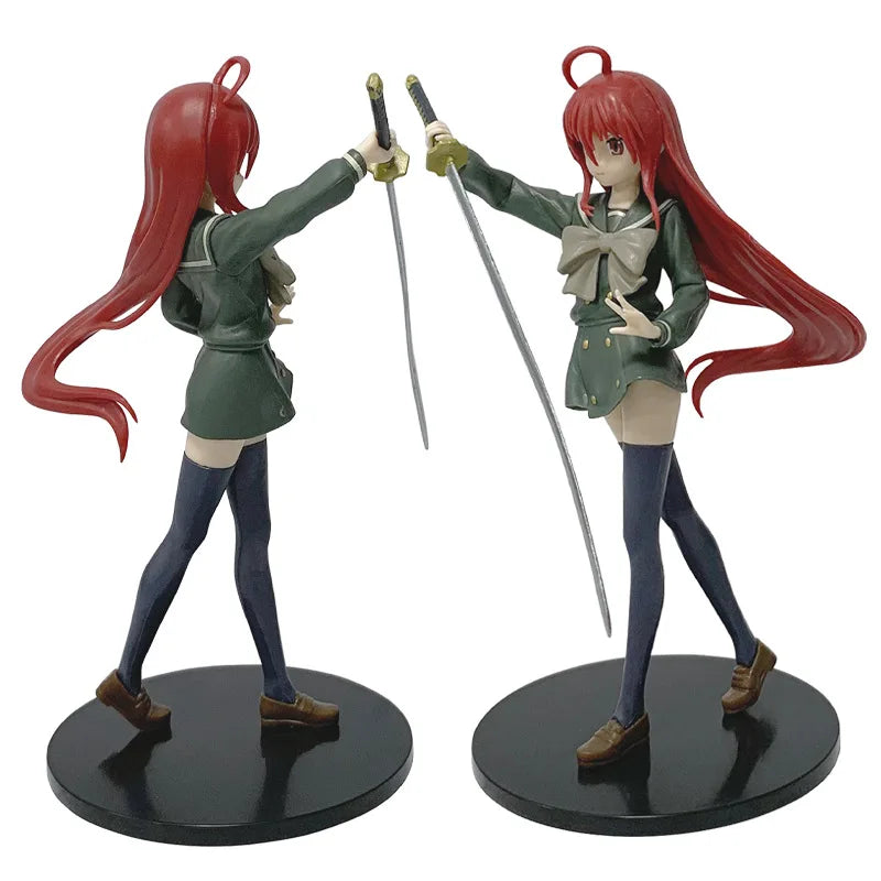 Shakugan No Shana Shana PVC 19CM Anime Actionfiguren Modellsammlung Spielzeug Trio-Try-iT