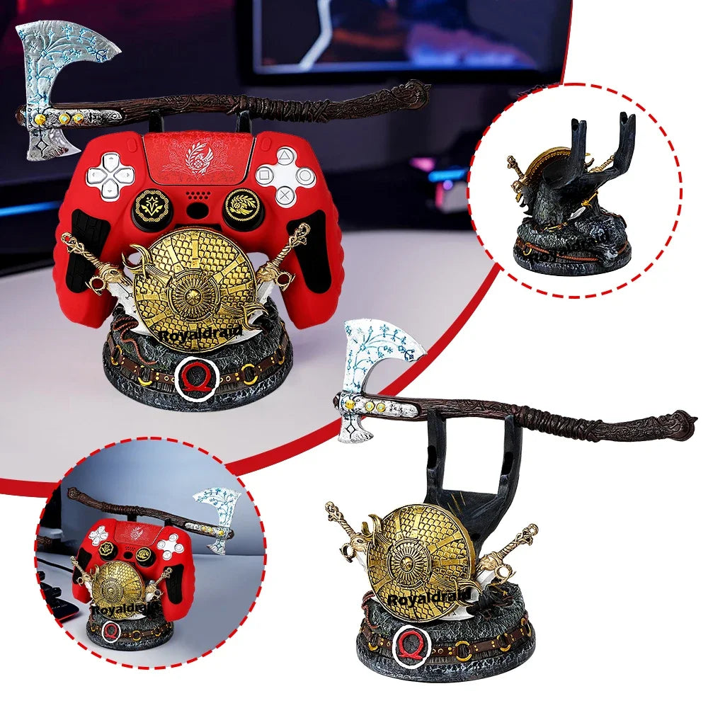 NEW Controller Holder For PS5/XBox/PS4/Switch Gamepad Stand God of War Desktop Decoration Universal Bracket For Mobile Phone