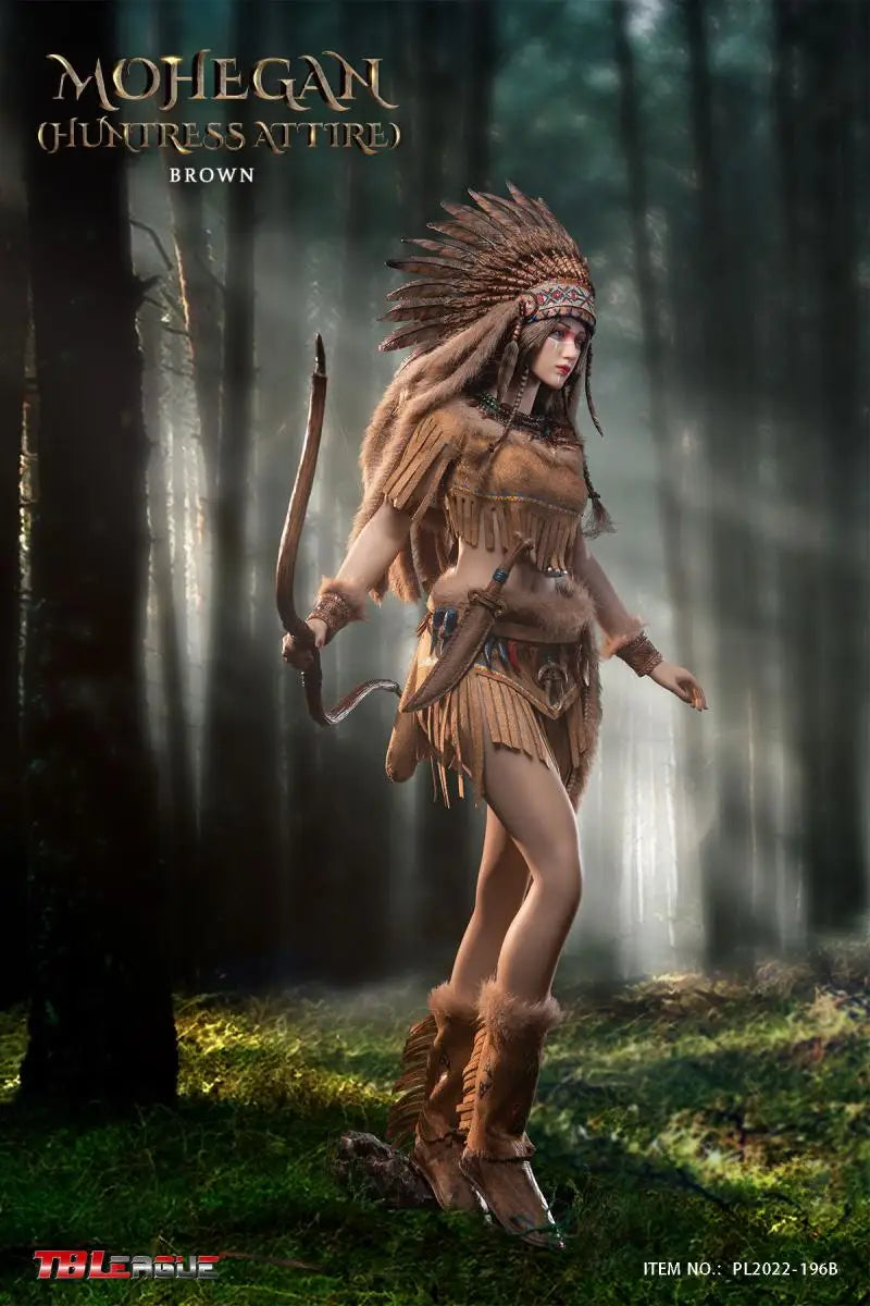 Tbleague 1/6 Women Soldier Mohegan Huntress Attire Ethnic Style Combats Suits 12" Action Figure Body