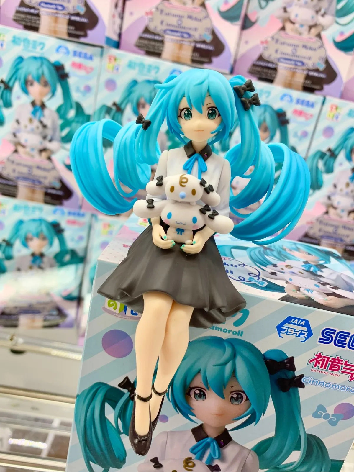 Original SEGA Luminasta Hatsune Miku Noddle Stopper Anime Figure Toys Action Figure PVC Model Collection Doll Gift