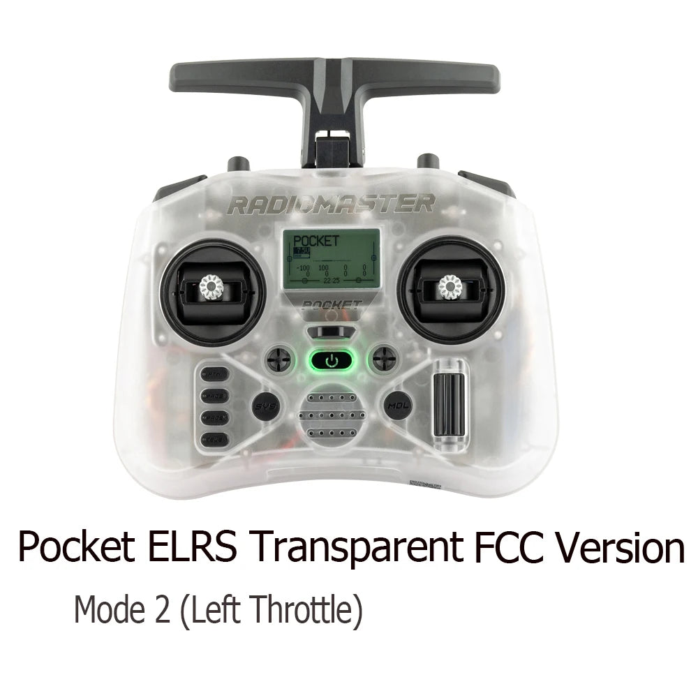 RadioMaster Pocket Hall Gimbal Transmitter Remote Control Portable Lightweight Preinstalled EdgeTX ExpressLRS Or MPM CC2500