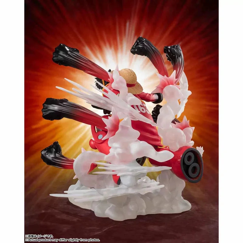 Bandai One Piece Luffy Gum Hawk Gatling Action Figure - Extra Battle Collectible Toy for Boys Anime Figuarts ZERO Handmade