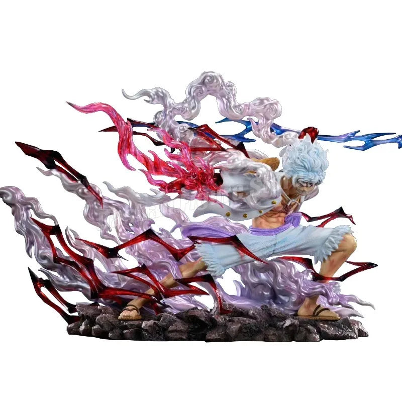 GK One Piece Nika Action Figure Sun God Gear 5 Monkey D Luffy Figurine PVC Collection 20cm Thunderbolt Luffy Figures Model Toys