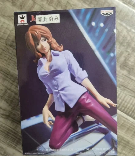 Bandai Original Lupin III Jigen Daisuke Mine Fujiko Zenigata Koichi Ishikawa Goemon Anime Action Figure Modell Desktop Ornamente