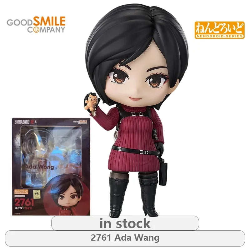 GSC Original Nendoroid Series Chris Redfield\Ada Wang\Leon Scott Kennedy Anime Action Figure Model Toys Ornaments Gifts Fo Boys