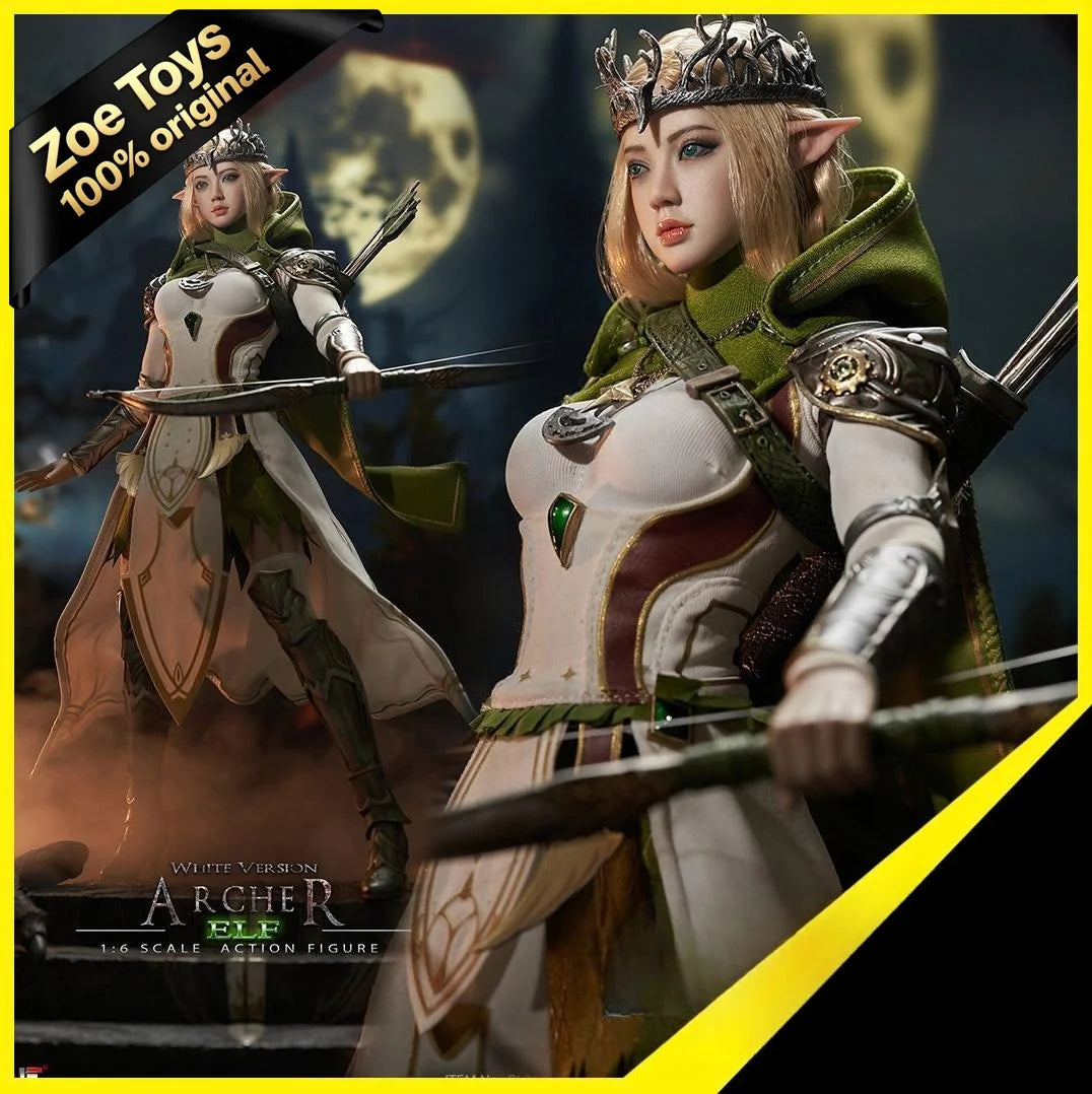 TBLeague PL2021-175B Elf Archer White Version 1/6 Scale Action Figure Seamless Silicone Body with Metal Skeleton In Stock