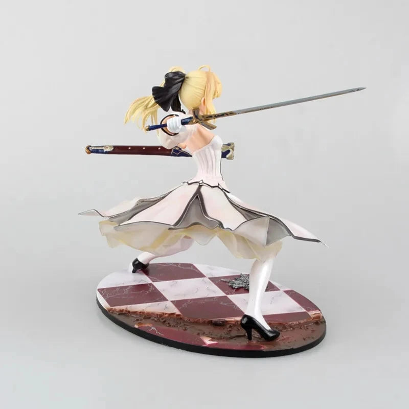 Fate/Stay Night Saber Lily Sword Victory 21cm Actionfigur PVC Sammlerstück Spielzeug als Weihnachtsgeschenk