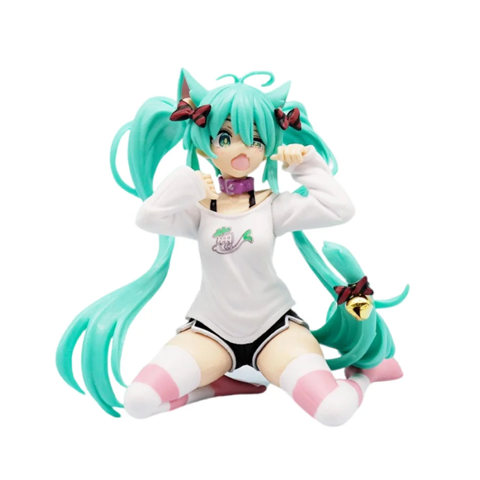 10-20CM Anime Hatsune Miku Figure X Cinnamoroll  Peripheral Collectible Kawaii PVC Models desktop Decorations Children Gift