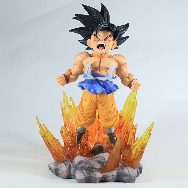 Son Goku Super Saiyajin Figur Anime Dragon Ball GT Goku DBZ Actionfigur Modell Geschenke Sammlerfiguren für Kinderhaltung