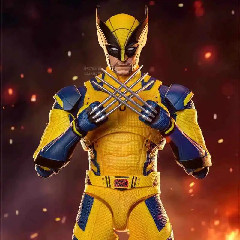 ZD Toys Marvel Wolverine 1/10 Scale Articulated Action Figure Collectible Model Toy For Boys Deadpool & Wolverine Themed Gift