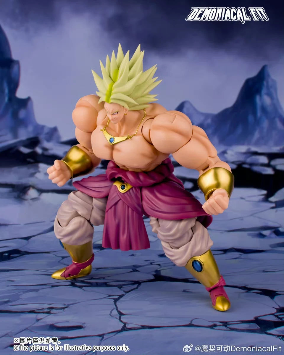 Dämonische Passform Dragon Ball Z Super Saiyan Broly Legendary Berserker Actionfigur Modell Spielzeug