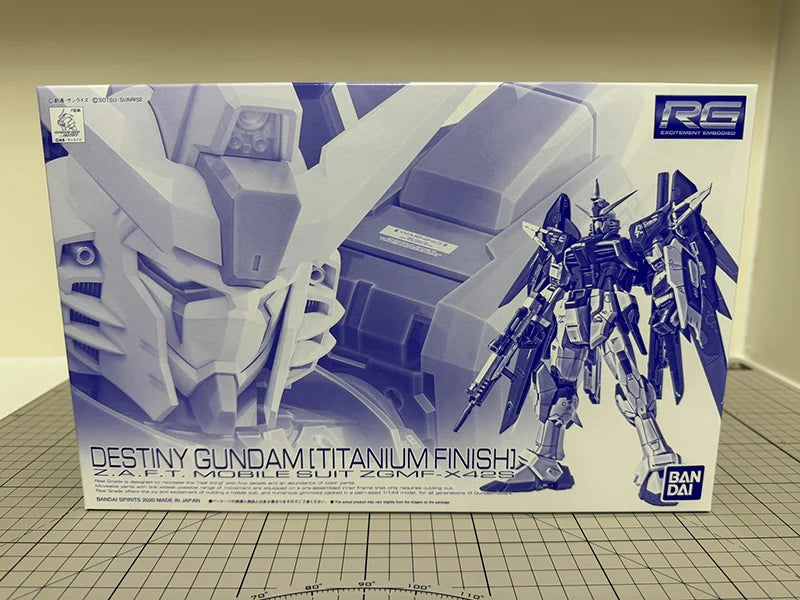 In Stock BANPRESTO PB LIMITED RG 1/144 DESTINY GUNDAM [Titanium Finish] Anime Action Figures Assembly Model Collection Toy