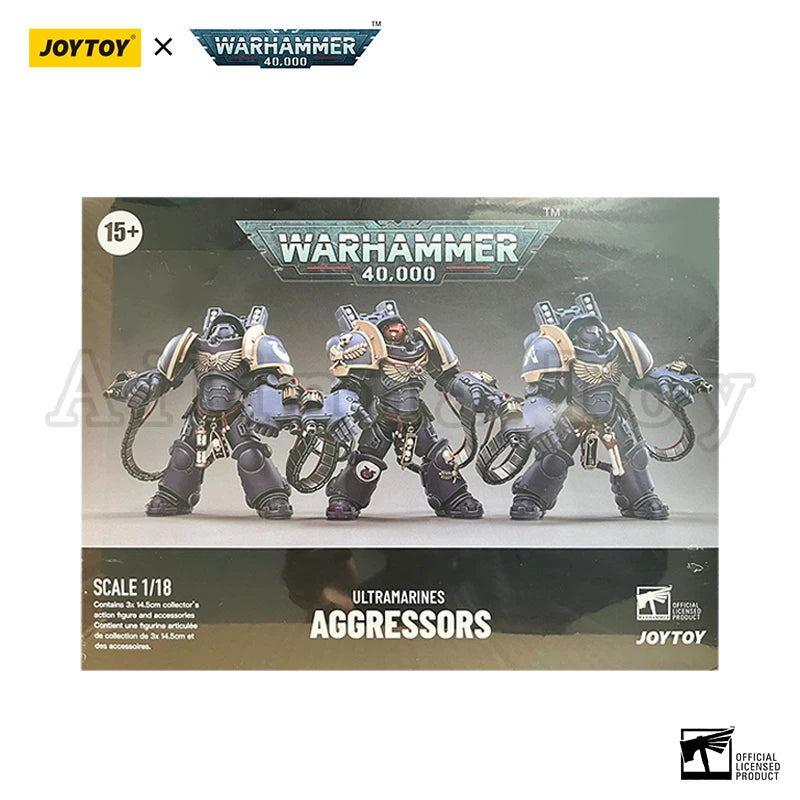 JOYTOY 1/18 Action Figure (3PCS/SET) 40K Aggressors Anime Collection Military Model