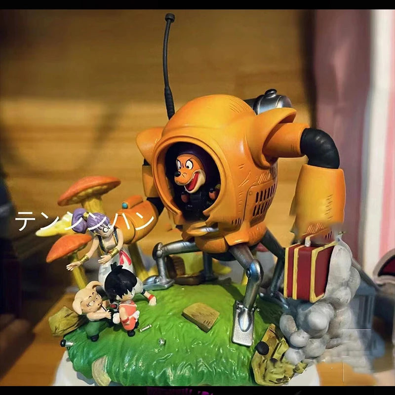 Anime Dragon Ball Shu Robot Vs Son Goku Figure Pvc Statue Action Figures Collectible Model Toys Gifts