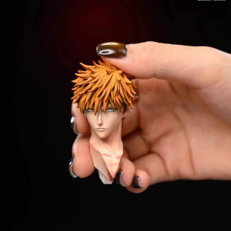 35cm Bleach Dual Blades Ichigo Kurosaki Figure Thousand-Year Blood War Anime Statue Desktop Ornament Collect Model Toy Boys Gift