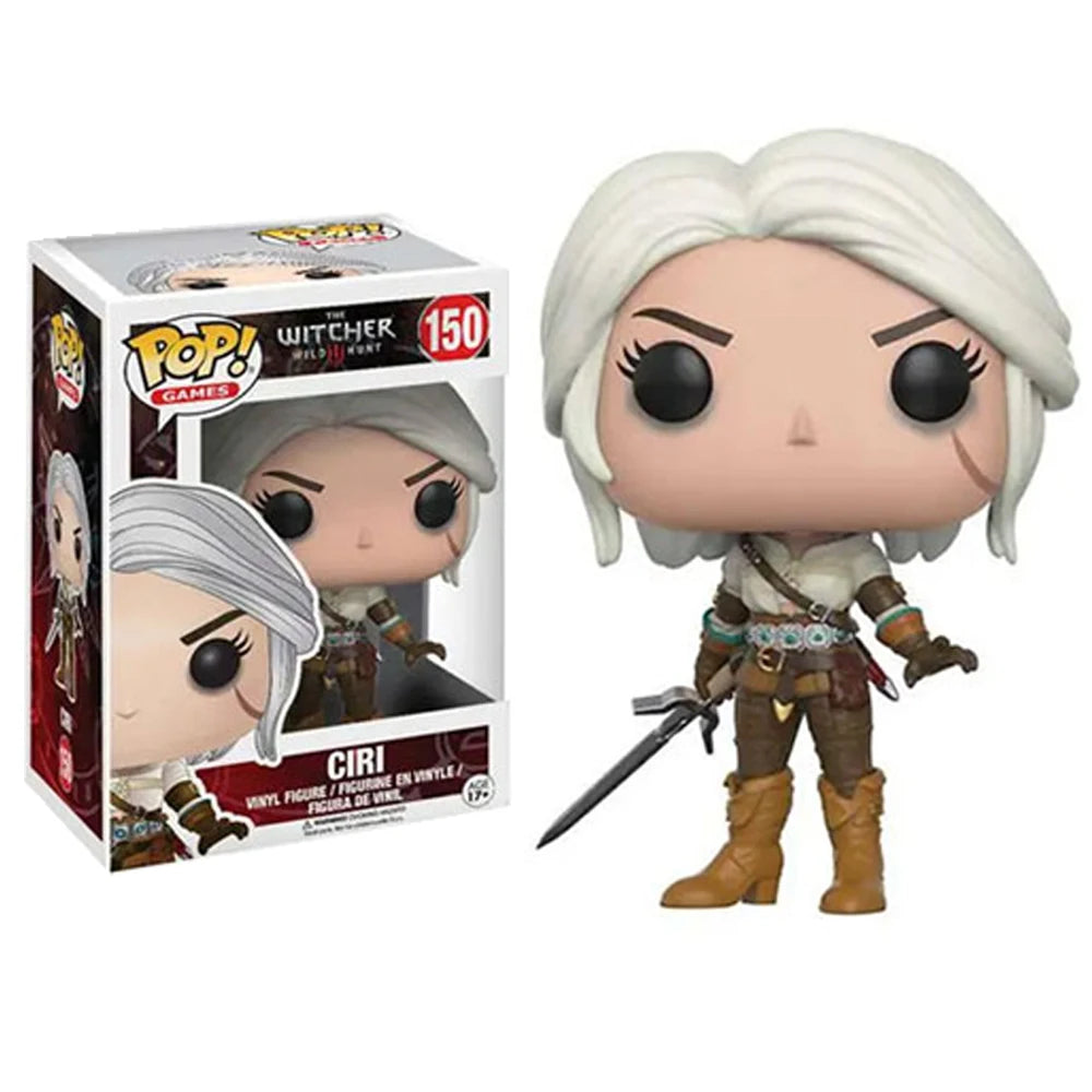 FUNKO Action Figures The Witcher Wild Hunt Periphery Ciri Yennefer Geralt Triss Q-version Doll Decorative Ornament Collect Gift