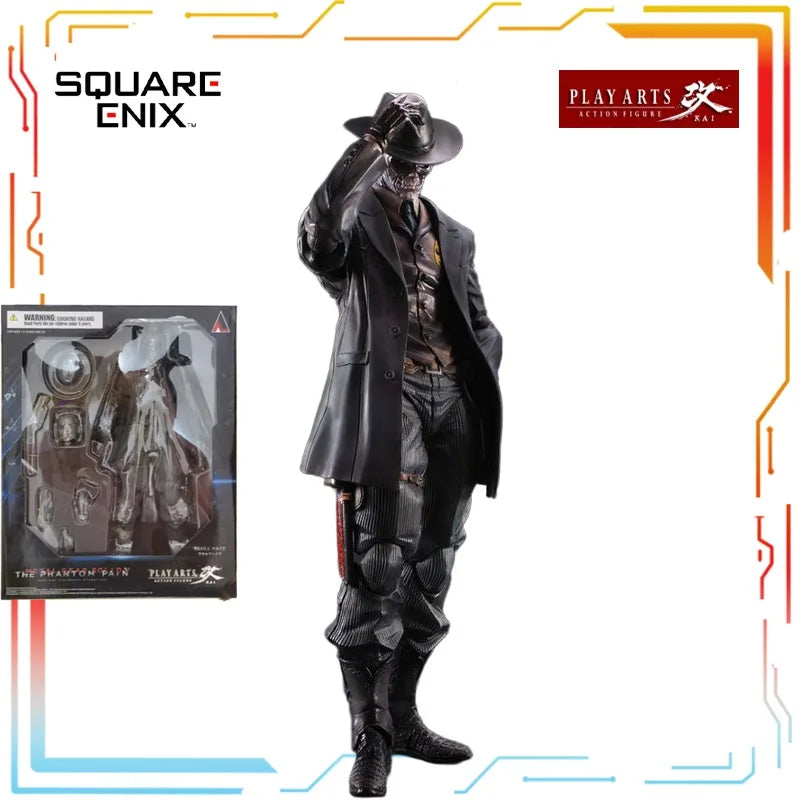 SQUARE ENIX PLAY ARTS Modified Finished Movable Doll Alloy Equipment Phantom Pain Anime Action Figure Model Toys Gifts for Boys