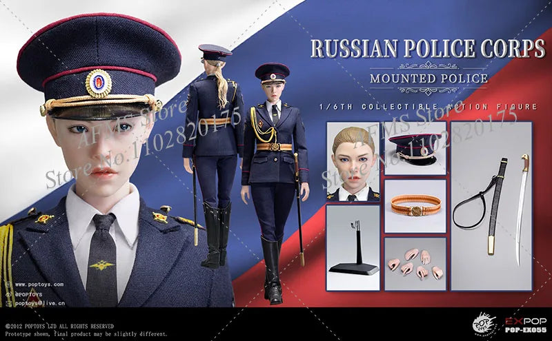 POPTOYS 1/6 EX055 Mounted Police Woman POPTOYS EX056 Policewoman of Ministry of Internal Affairs 12inch Action Figure Soldier