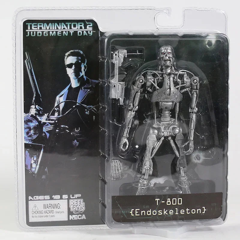 NECA Терминатор 2: Денят на страшния съд T-800 Арнолд Шварценегер PVC екшън фигурка колекционерски модел играчка 7" 18см