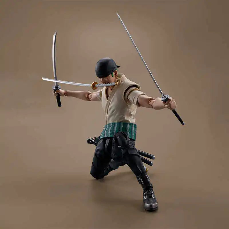 Bandai SHF Roronoa Zoro Action Figure Netflix Live Action One Piece Authentic Articulated Brand New Collectible For Anime Fans