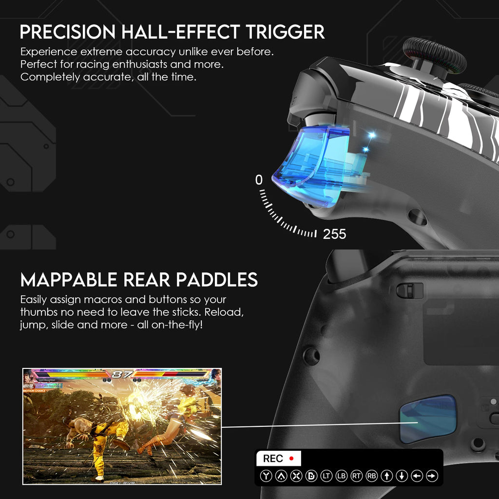 FANTECH EOS PRO WGP15 Controller Hall Effect Joysticks & Triggers Wireless Wired Gamepad for Windows Nintendo Switch Android iOS