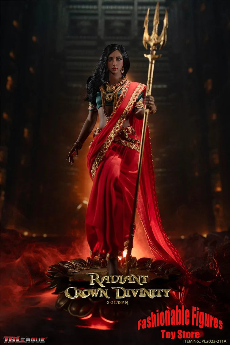 TBLeague 1/6 Female Soldier Sacred Parvati Goddess Radiant Crown Divinity Doll Full Set 12Inch Action Figure Body Toy