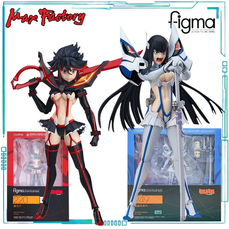 Max Factory Genuine Figma Series KILL La KILL Anime Model Toys Matoi Ryuuko and Kiryuuin Satsuki Finished Product Movable Model