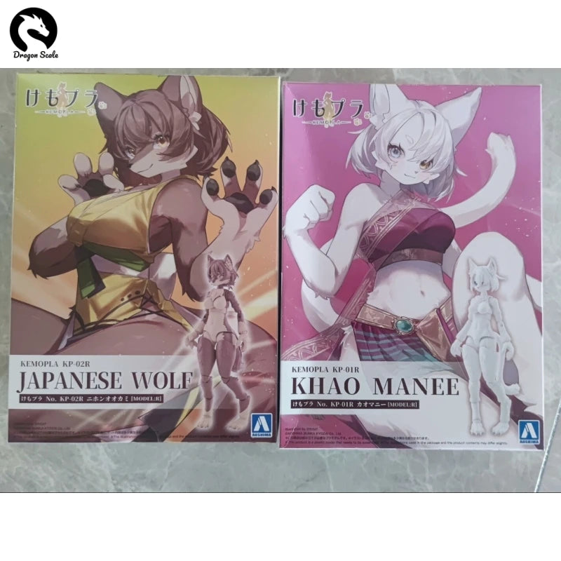 In Stock Genuine Qingdao Society Kemopla KP-01 02R KA-01 Gomani Japanese Wolf Glue-free Action Figure Model Toys Ornament