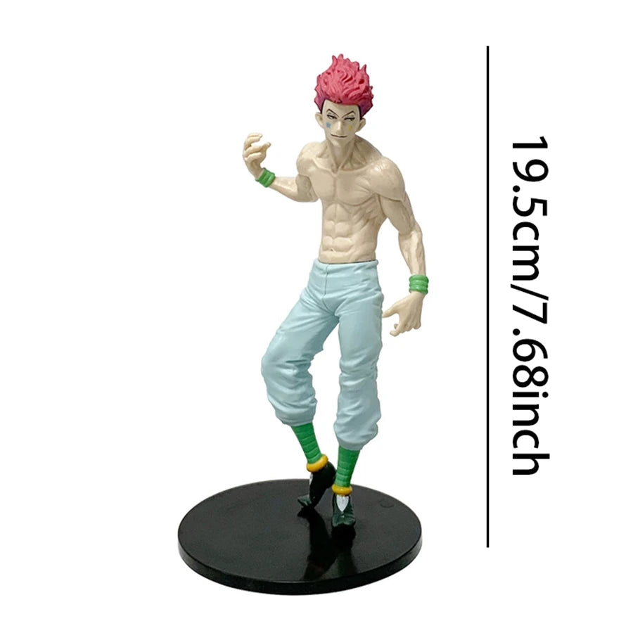19cm/7.48in Hunter×Hunter Anime Figure Phantom Troupe Hisoka Action Figure Noodle Stopper Figurine PVC Collection Model Doll Toy