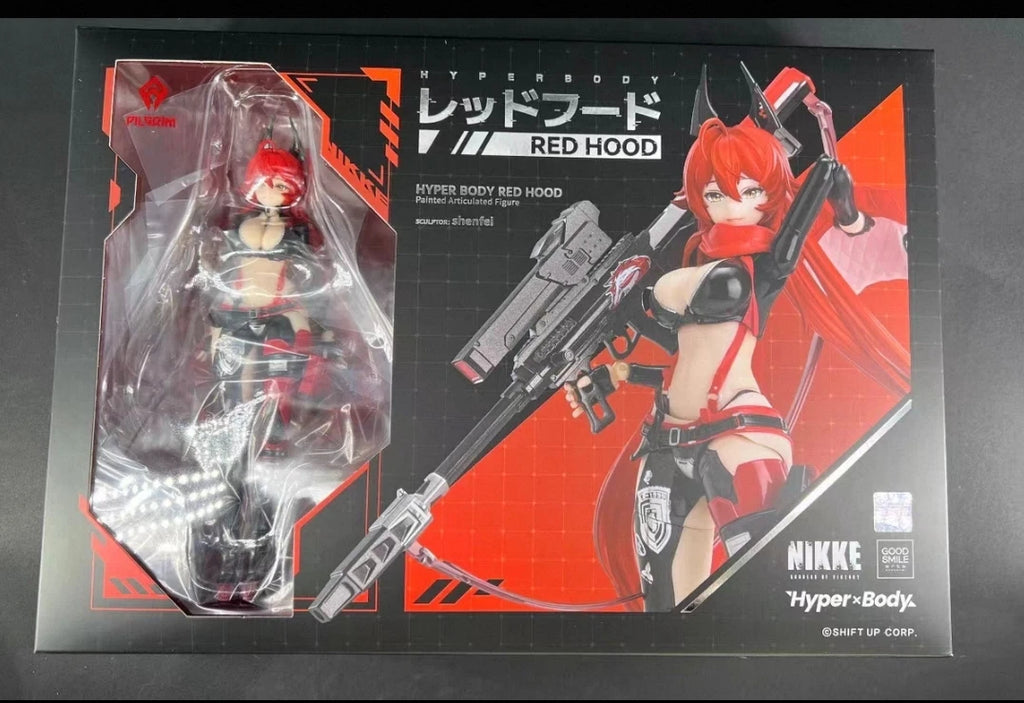In Stock: NIKKE GSC Hyper Body Figure: The Goddess of Victory - Hyper Body Red Hood Anime Figure, Original Boxed Model, Gift Toy