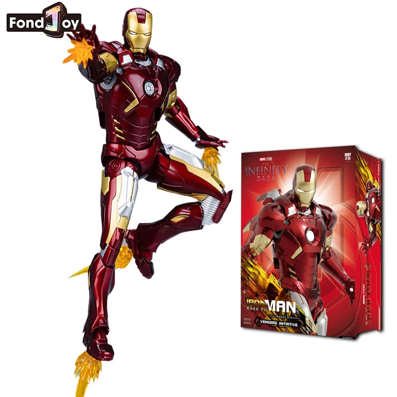Fondjoy Marvel Iron Man MK7 DIY Assemble Toy Iron Man Model 15cm ABS Material 1/12 Scale Action Figures Toy  Boys Birthday Gift